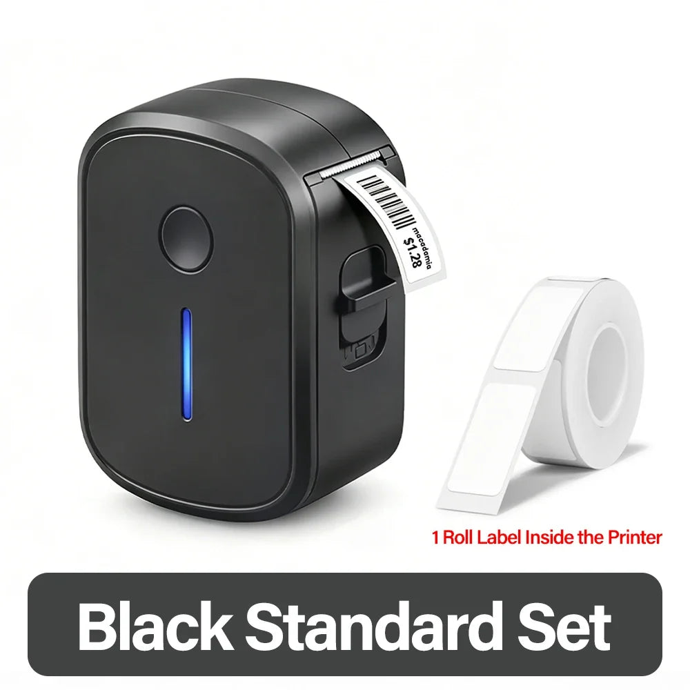 Mini Portable Label Printer Bluetooth Inkless Self-adhesive Labels Thermal Printer Sticker Maker Adhesive Mini Labeling Machine